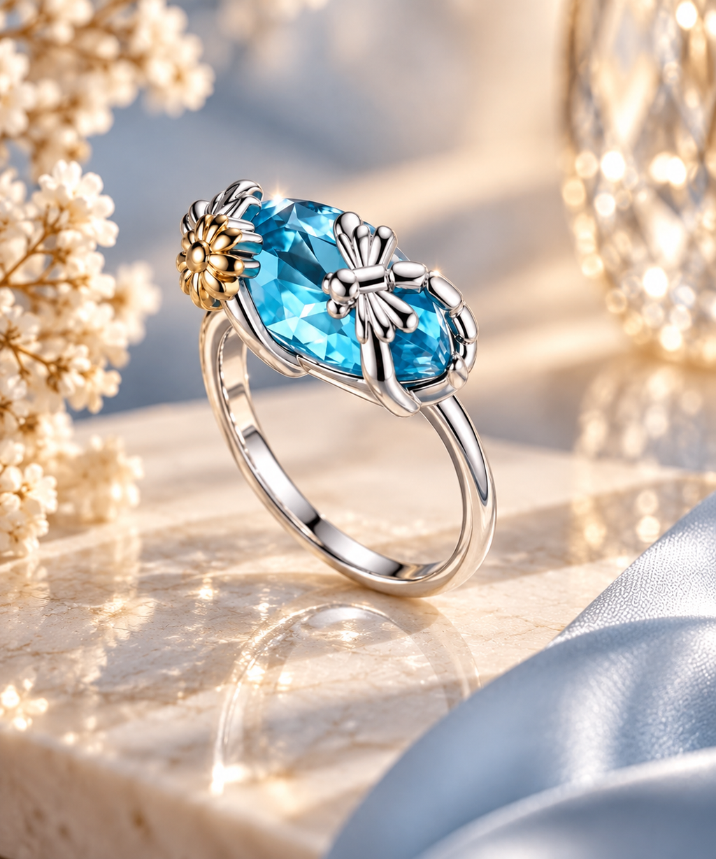 Bleu Lumière Ring